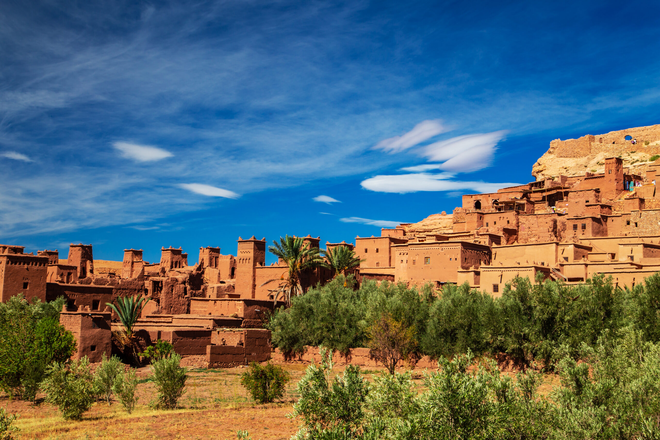Kasbah Ait Ben Haddou in the Atlas Mountains.